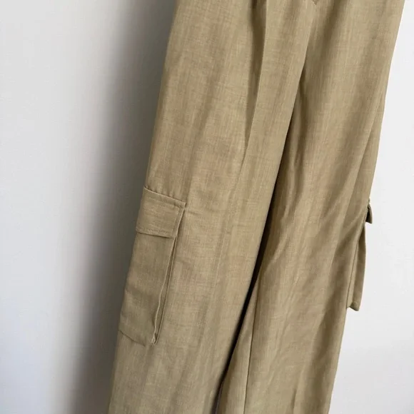 Frankie Shop Wide-Leg Tan Cargo Pants size XS - Picture 4 of 5